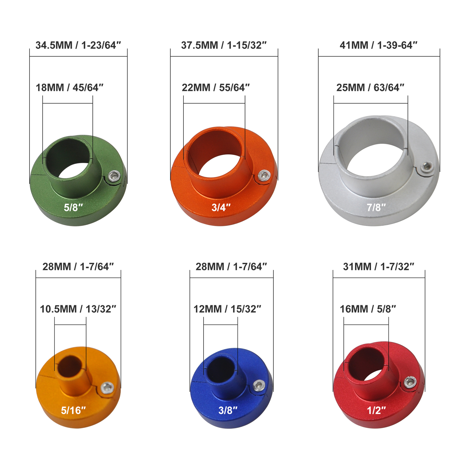 Air Conditioning Lines Disconnect Set, Aluminum Fuel Lines Connecter Tool 6pcs