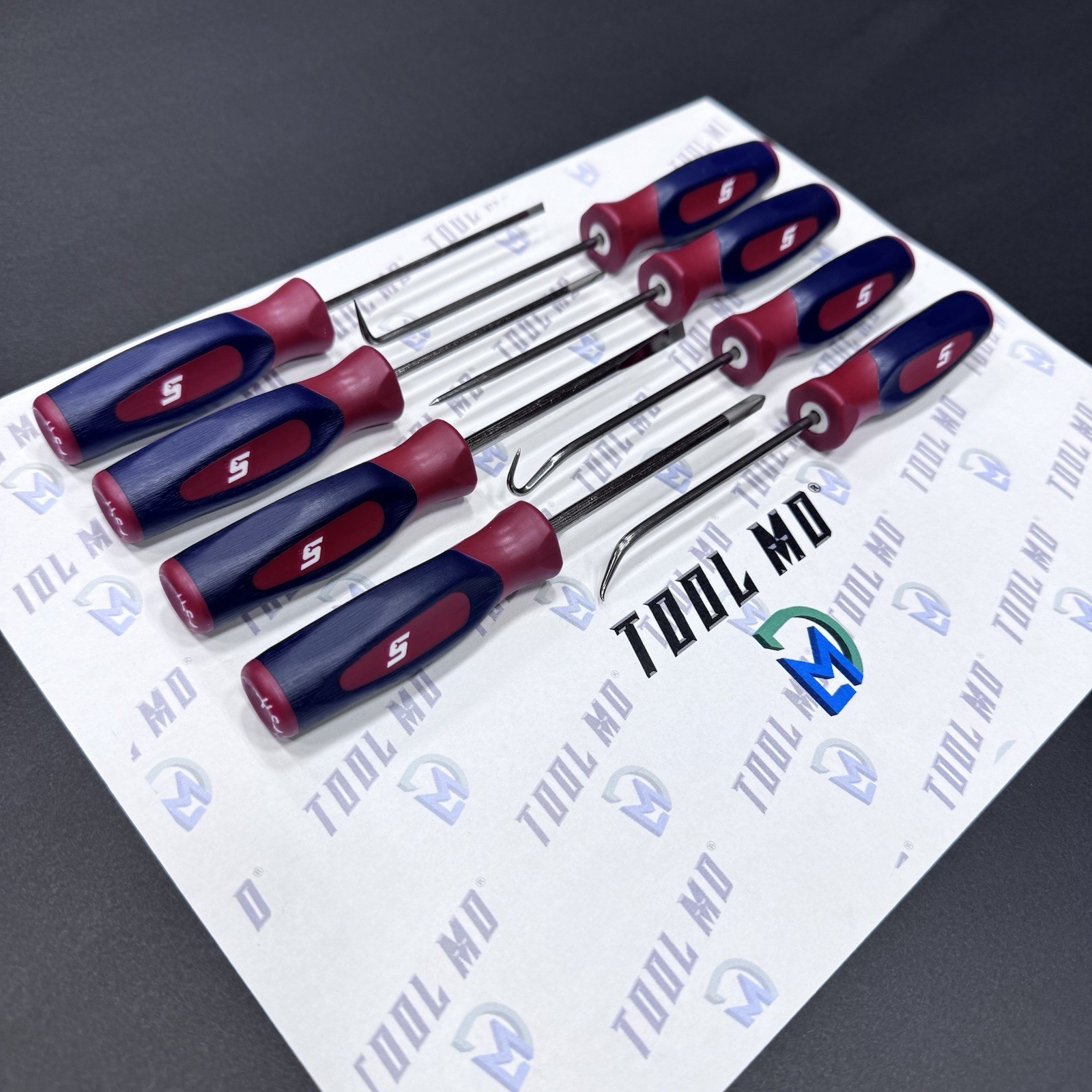 Snap-on Tools USA RARE 8pc RED WHITE BLUE Mini Screwdriver & Pick Set SHDX40RWB