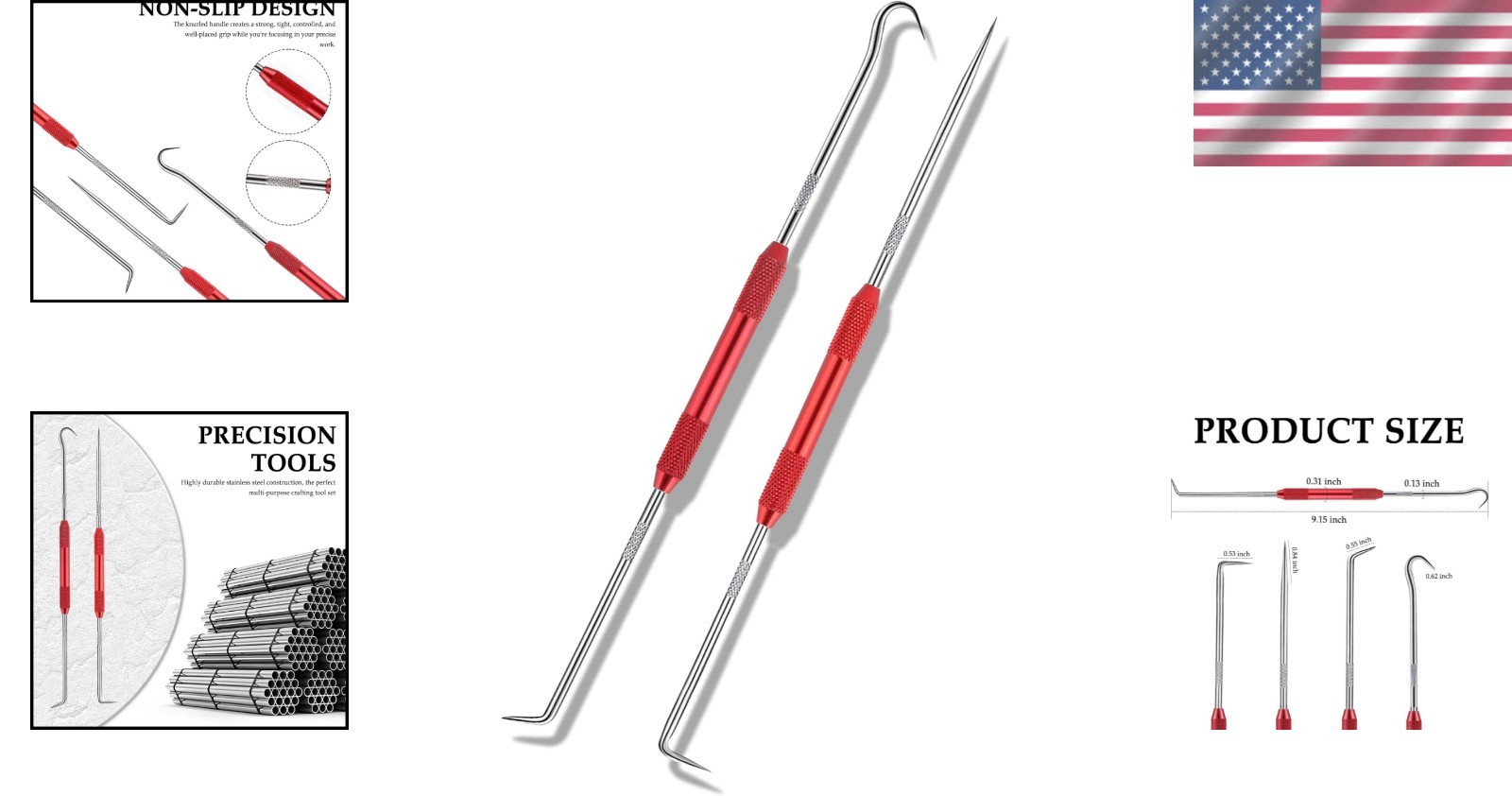 Double-End Car Maintenance Tool Set with Anti-Slip Handle and Versatile Hooks