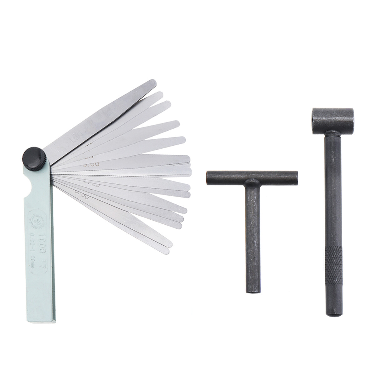 3pcs/Set Motorcycle Engine Valve Screw Adjusting Spanner Tool + Feeler Gauge