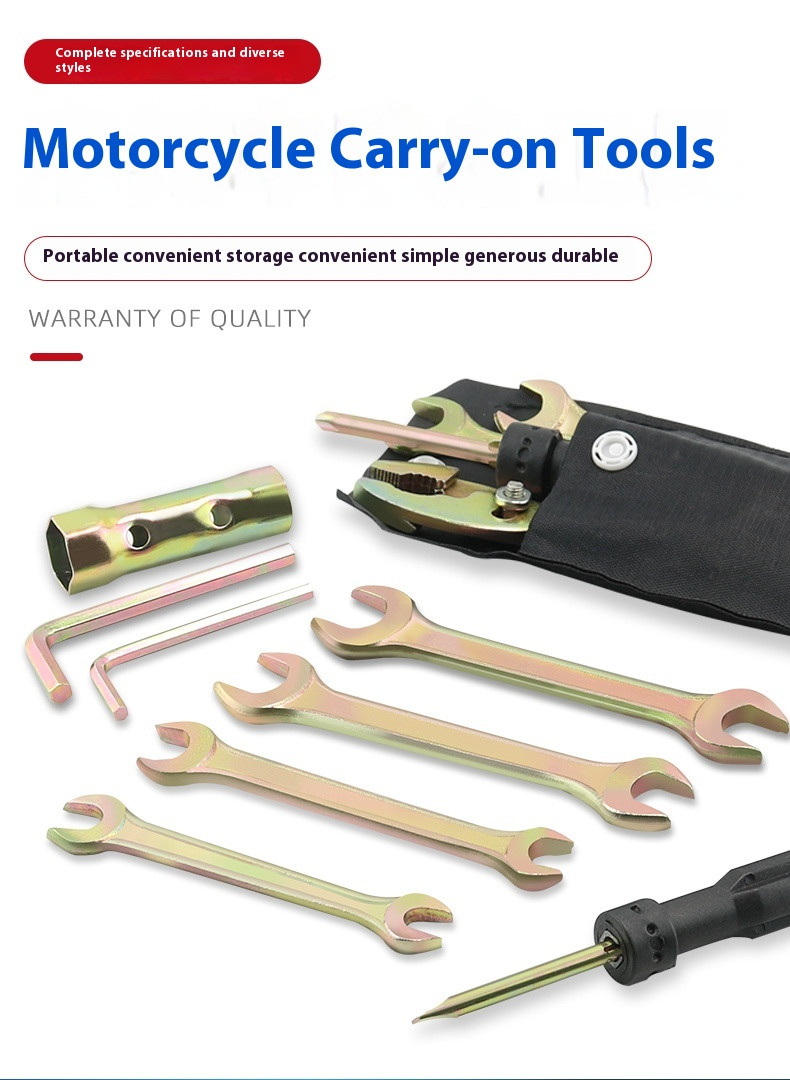 Universal Motorcycle Repair Tool Motorbike Wrench Tools Kit Screwdriver Pliers