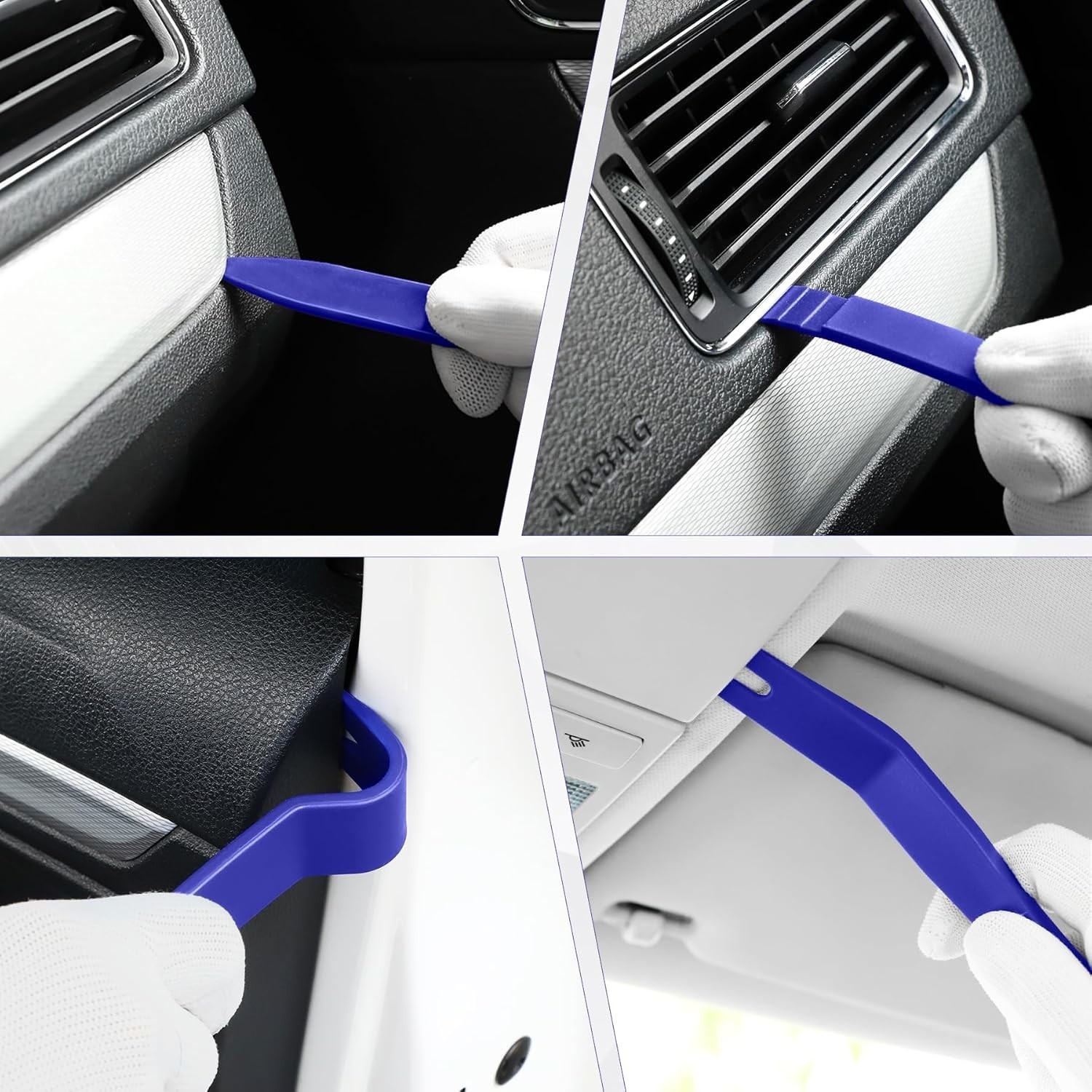 5 pcs Auto Trim Removal Tool Kit, No Scratch Plastic Pry Tool Kit – Interior …