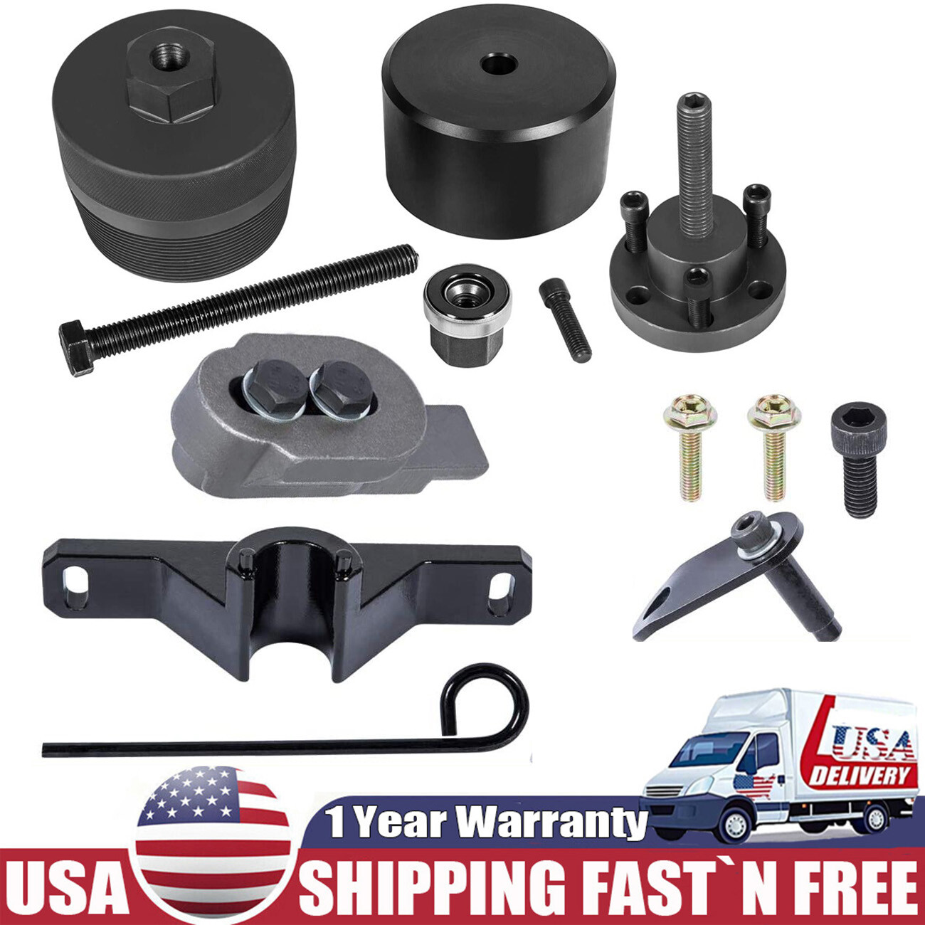 7676 Oil Seal Kit & 2241 Front Crankshaft & 2801 Flywheel Holder for BMW N20 N26