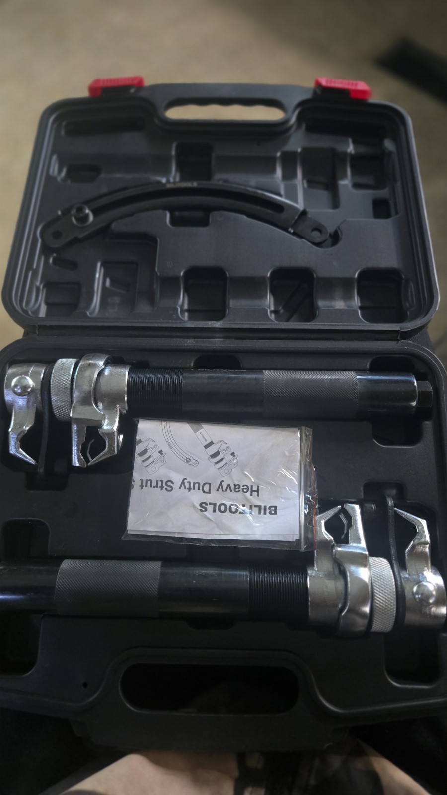BILITOOLS 2-Piece Coil Spring Compressor Tool Heavy Duty Macpherson Strut Spr…