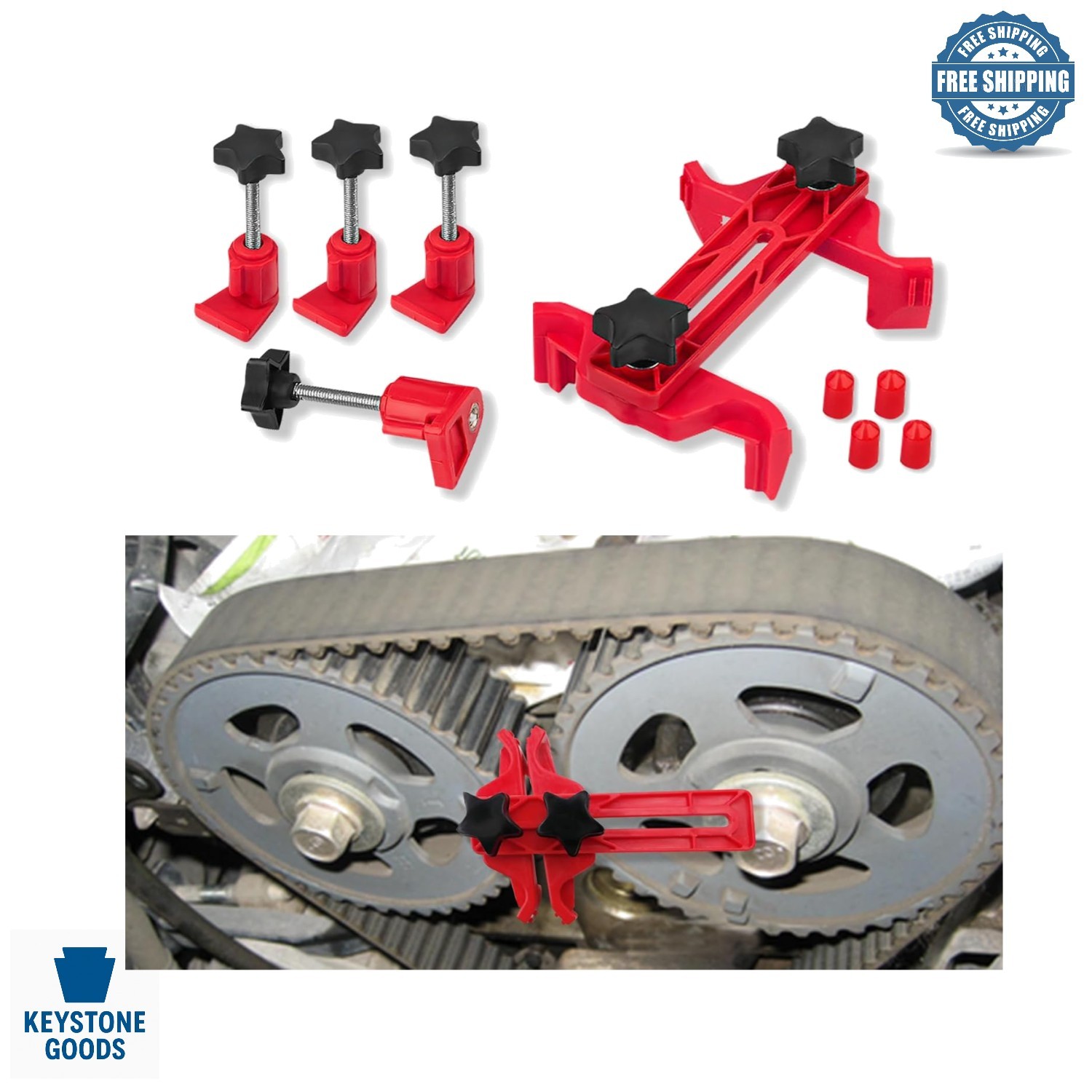 Car Engine Camshaft Timing Tool Kit for Most Vehicles