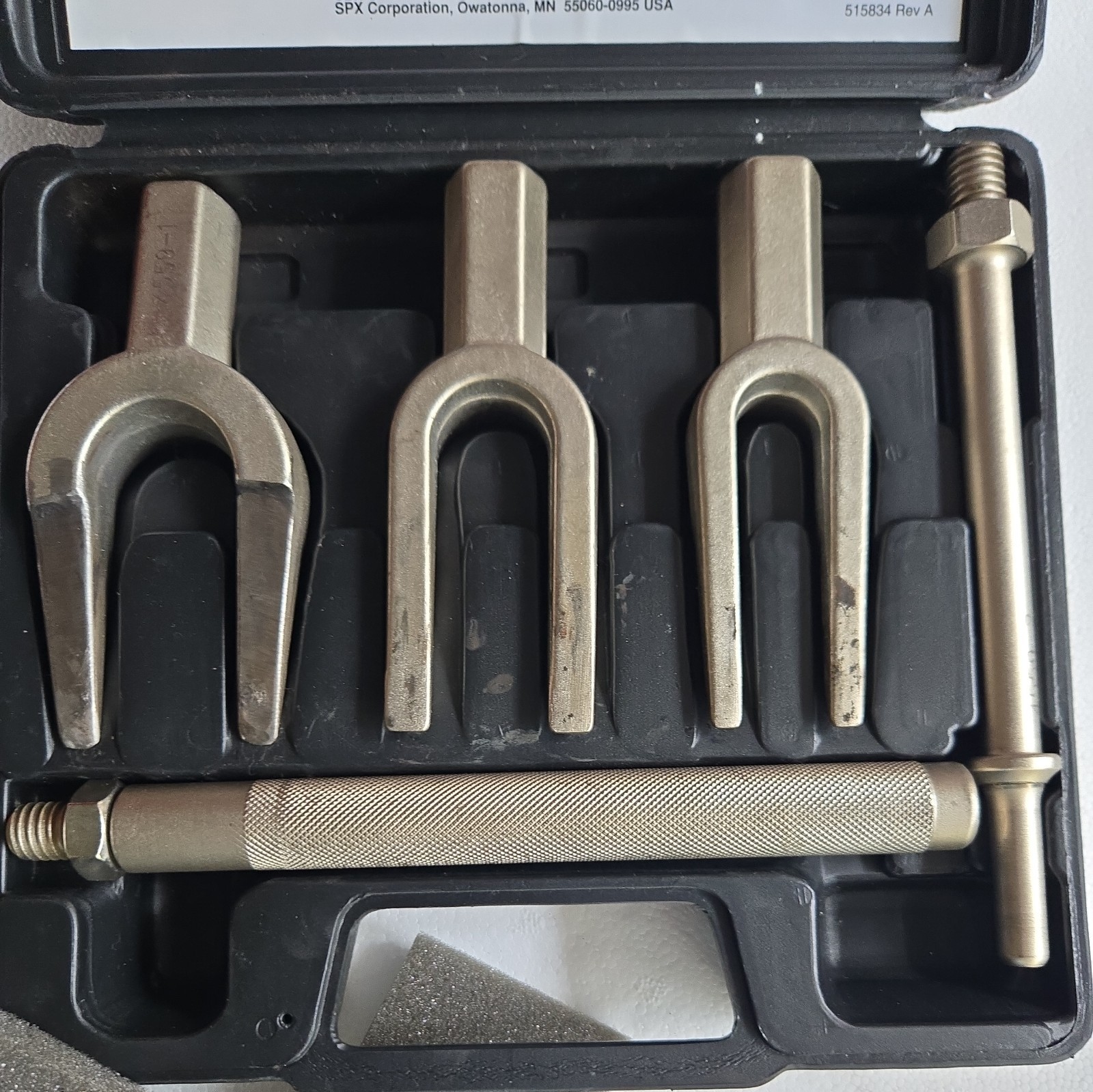 OTC Stinger Manual/ Pneumatic Pickle Fork Set In Hard Case 4559 Tie Rod