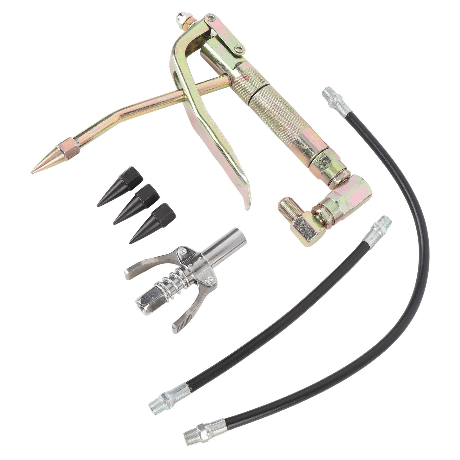 7PCS Grease Tool Nozzle Kit Durable Metal For Air Compressor Use Easy To Use