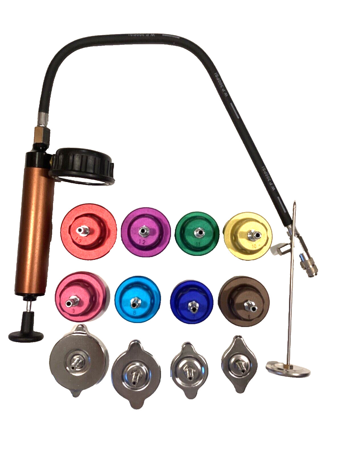 Performance Tools NEW Cooling System Pressure Test Kit In Snap Latch Case W89733