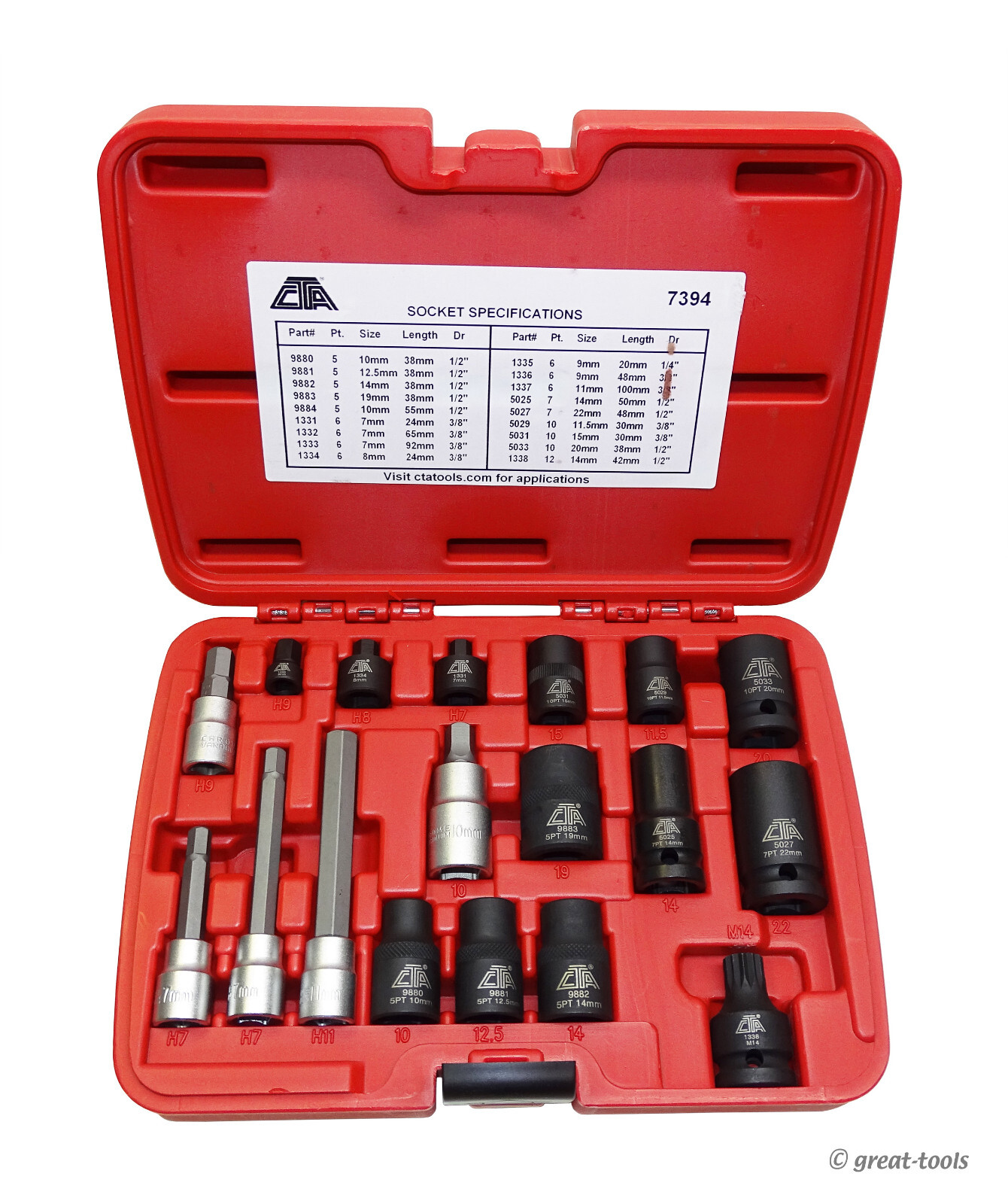 BRAKE CALIPER TOOL SET – automotive sockets – Euro brakes service kit – calipers