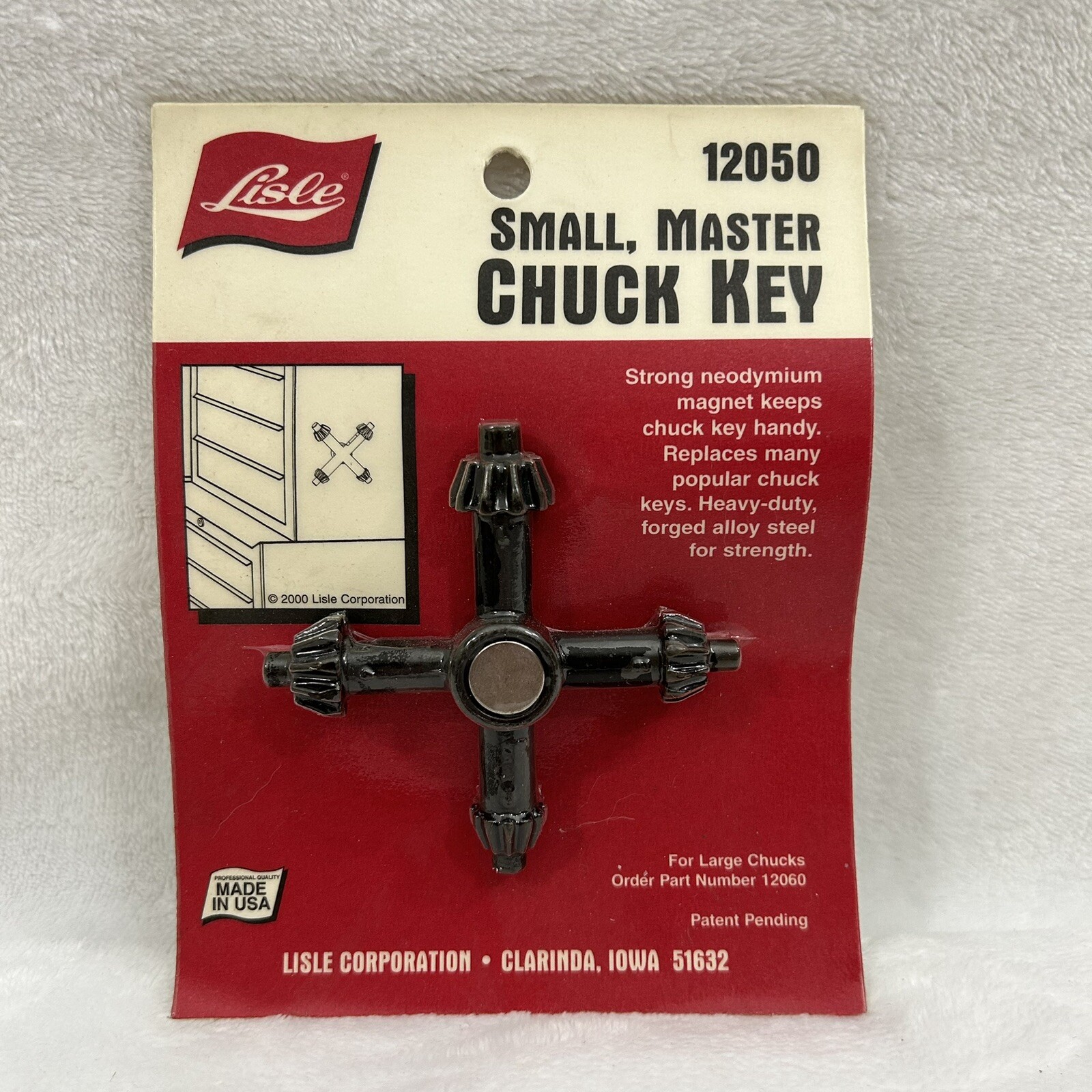 Lisle 12050 Small Master Chuck Magnetic Key Tool 4 Sizes Forged Alloy Steel
