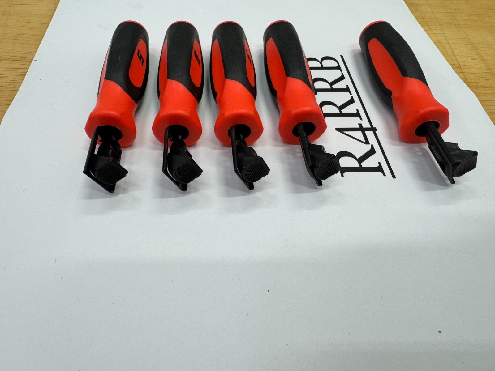 Snap-on Tools USA NEW ORANGE Soft Grip Feeler Gauge Holders LOT SET FB336-1Ox5