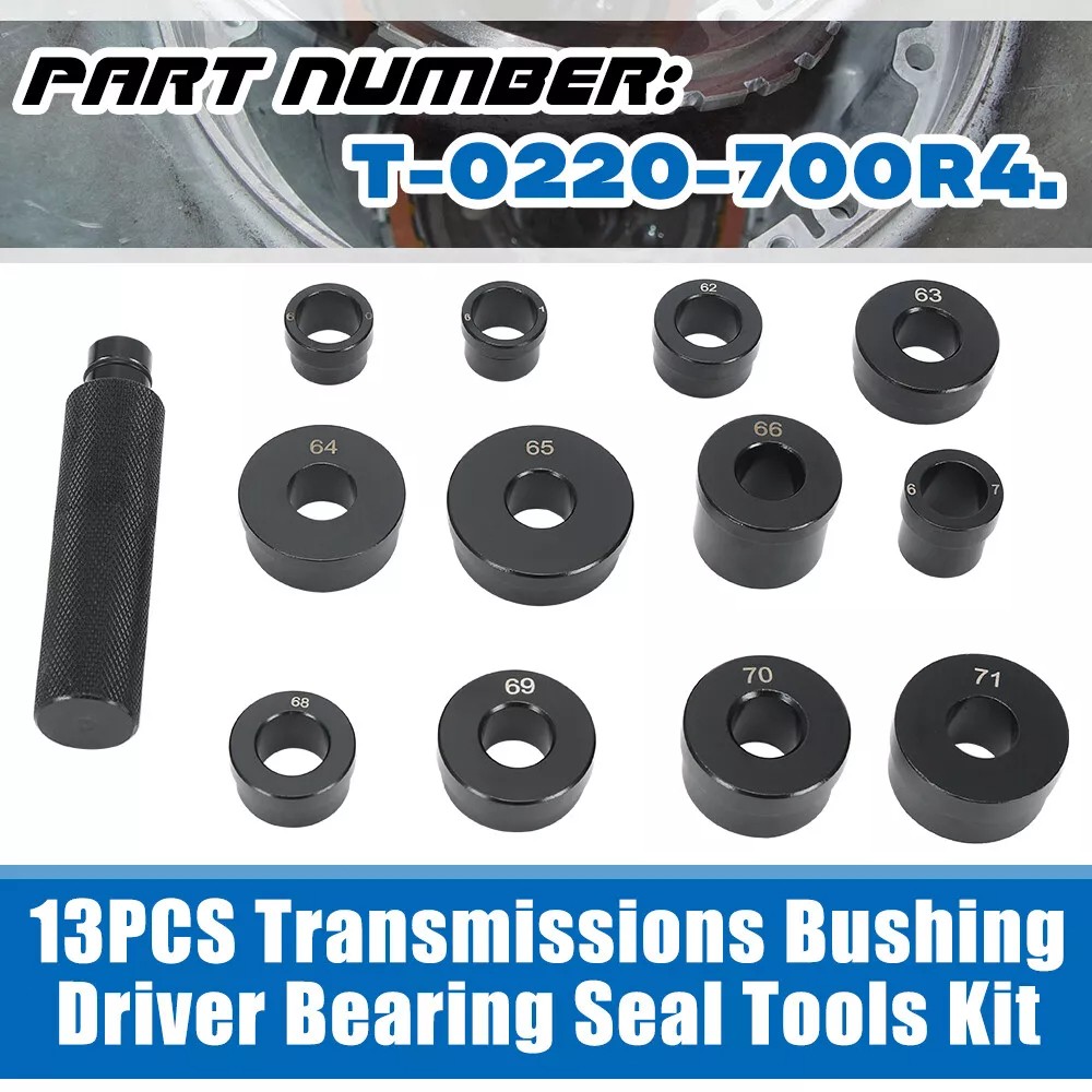 13Pcs Master GM Transmission Bushing Driver Set Tool Kent-Moore SPX T-0220-700R4