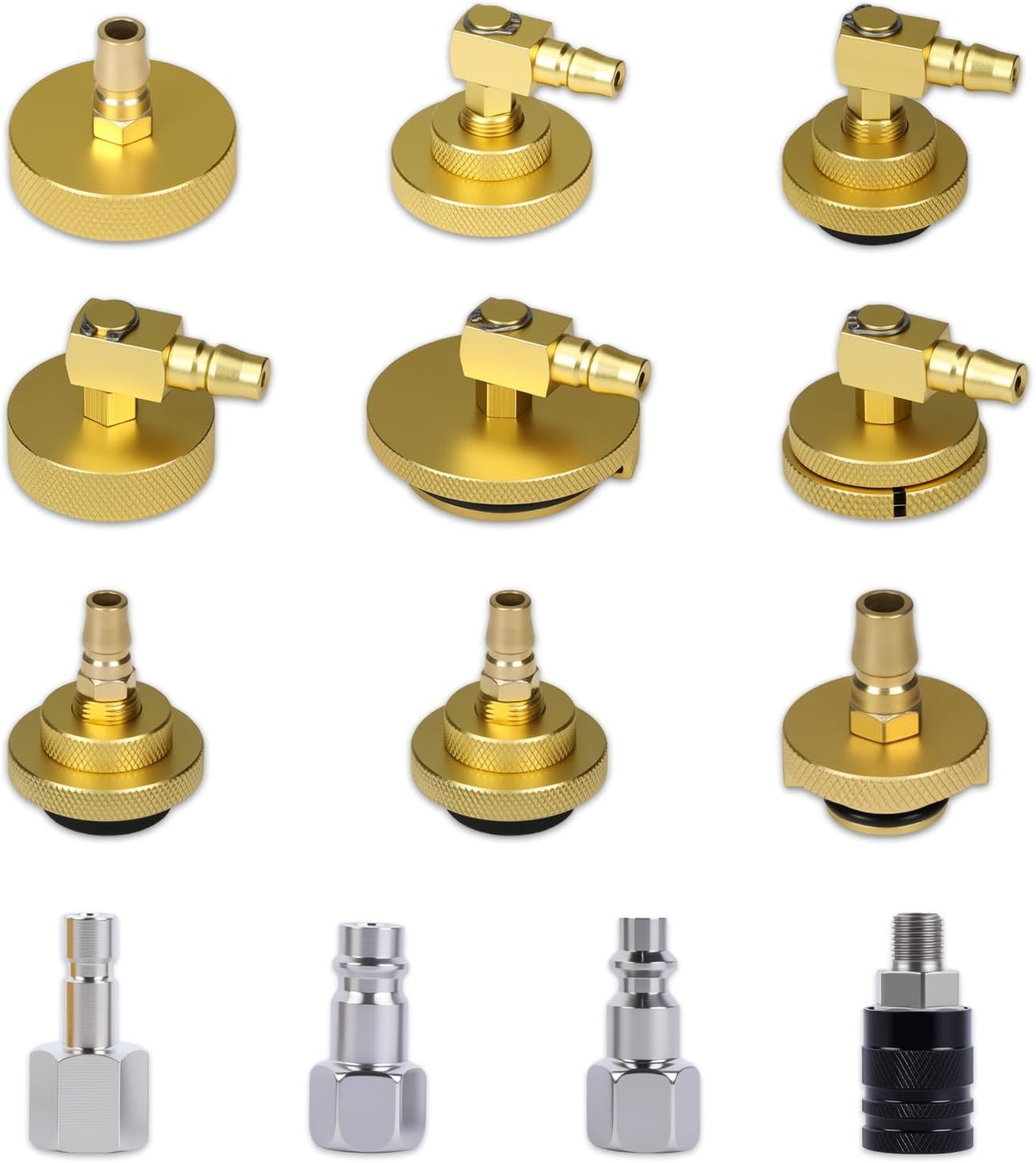 10PCS Master Cylinder Brake Bleeder Adapter Kit Brake Pressure Bleeding Kit Tool