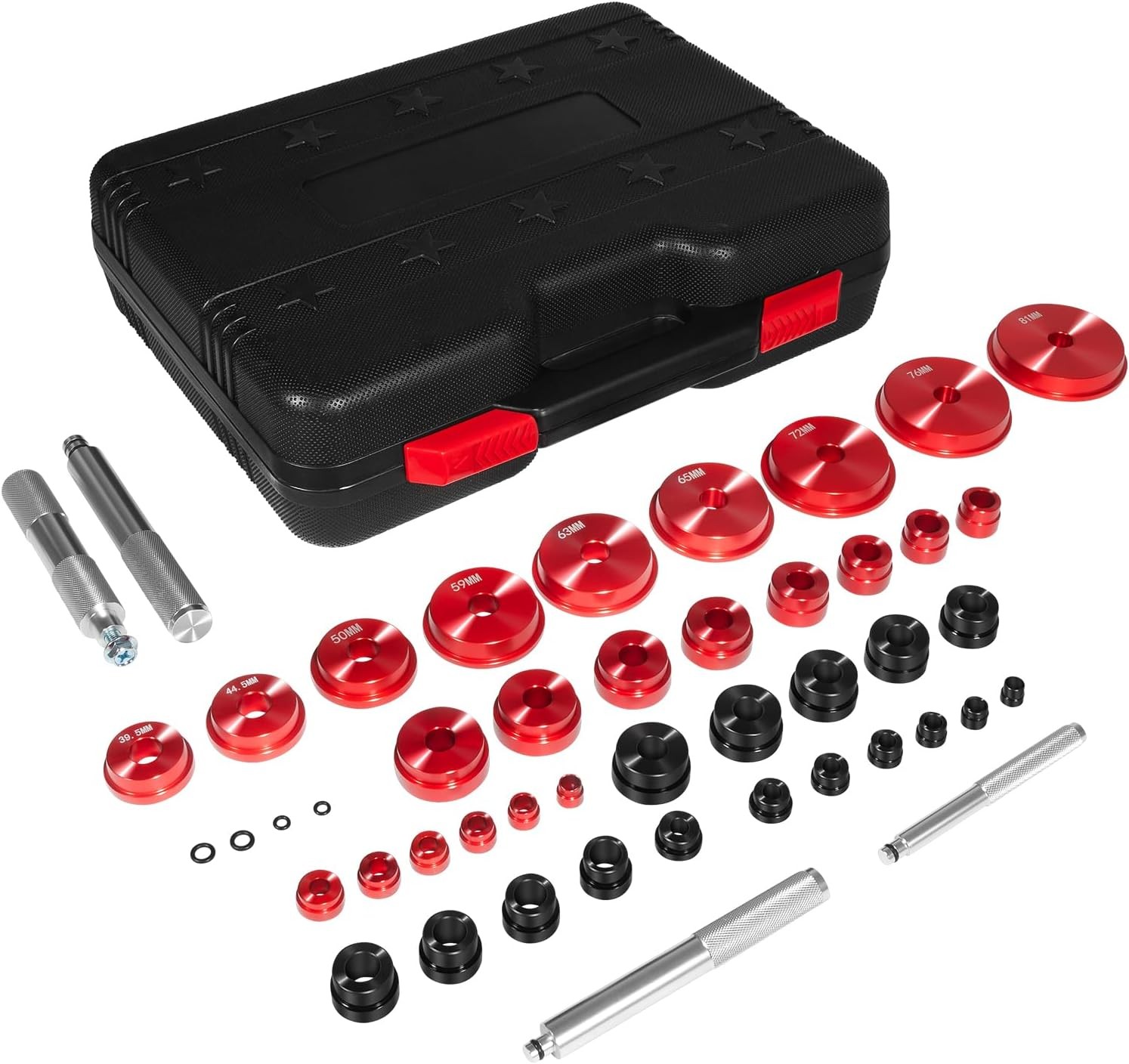 Bearing Press Kit, Bearing Race & Seal Driver Set for Bearing Installation,43Pcs