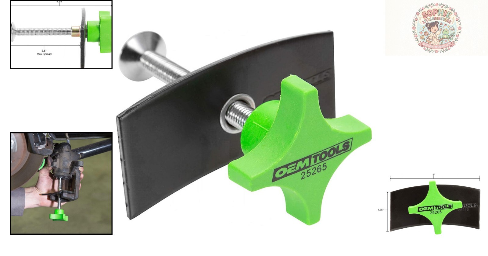 Compact Brake Caliper Piston Compressor Tool – Universal Fit for Vehicles