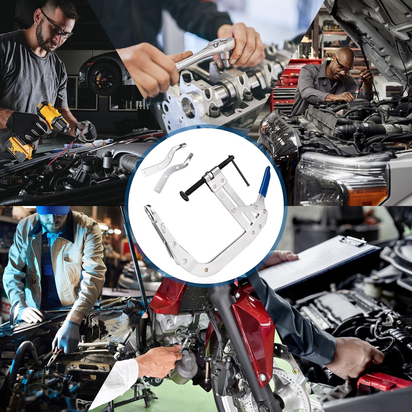 8Inch Valve Spring Compressor Tool for Cars MultiFunction Spring Puller