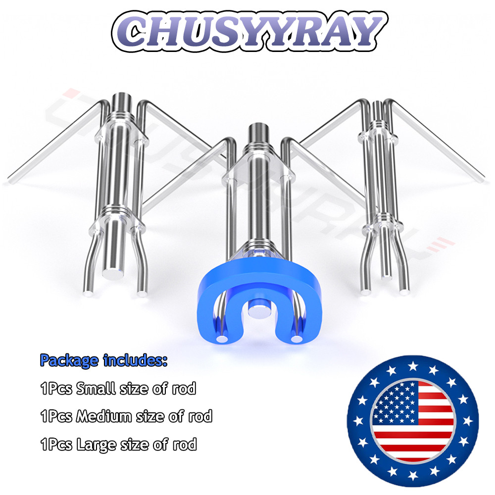 3Pc Hydraulic Cylinder Piston Rod Seal U-cup Installation Tool Kit Set