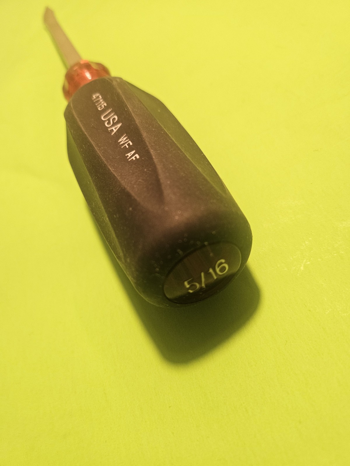 USA MADE NOS: CRAFTSMAN Cushion Grip 5/16″ Slotted SCREWDRIVER 6″, WF PN | 47115
