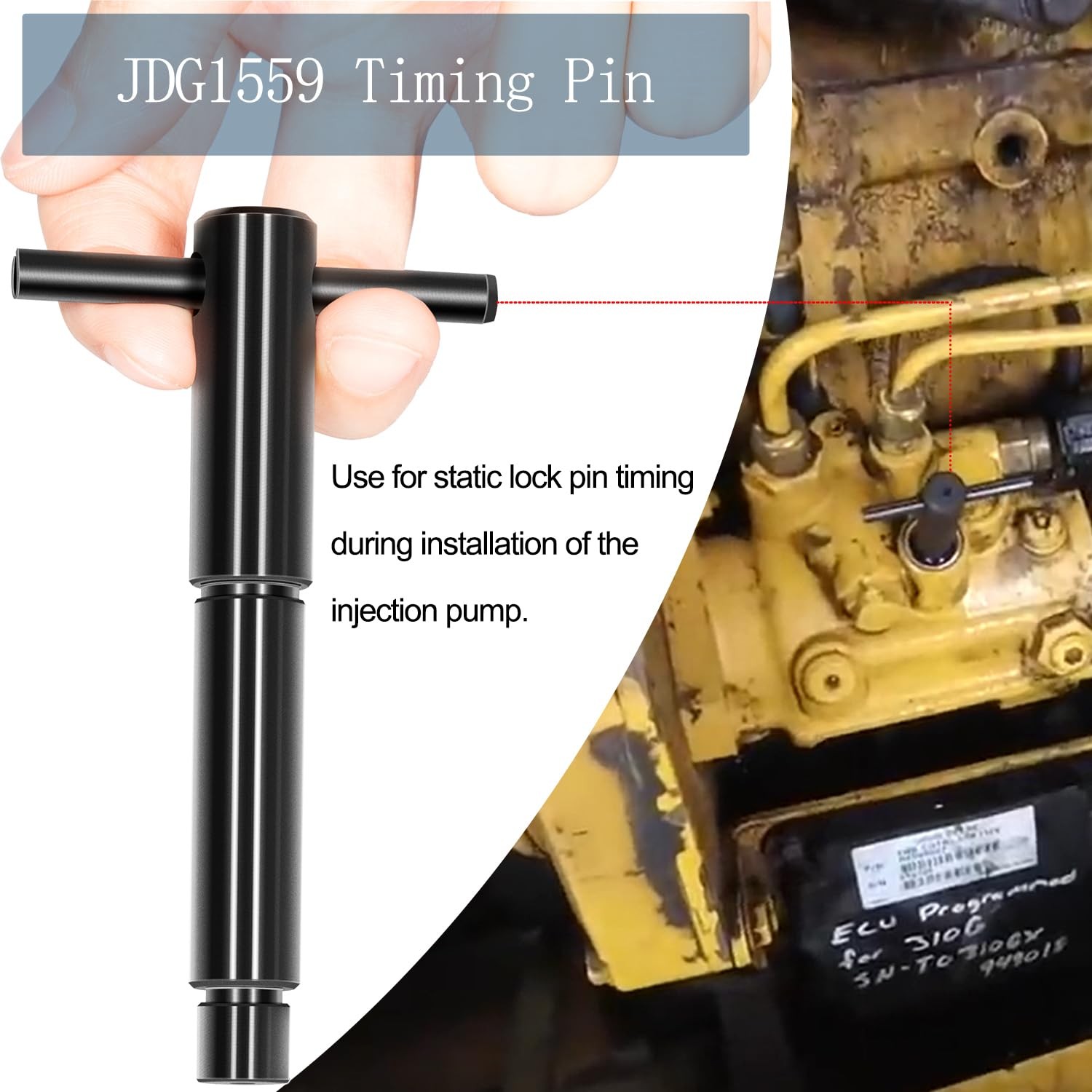 JDG1559 40610 Injection Pump Timing PIN for John Deere Engine Fuel Pump Tool