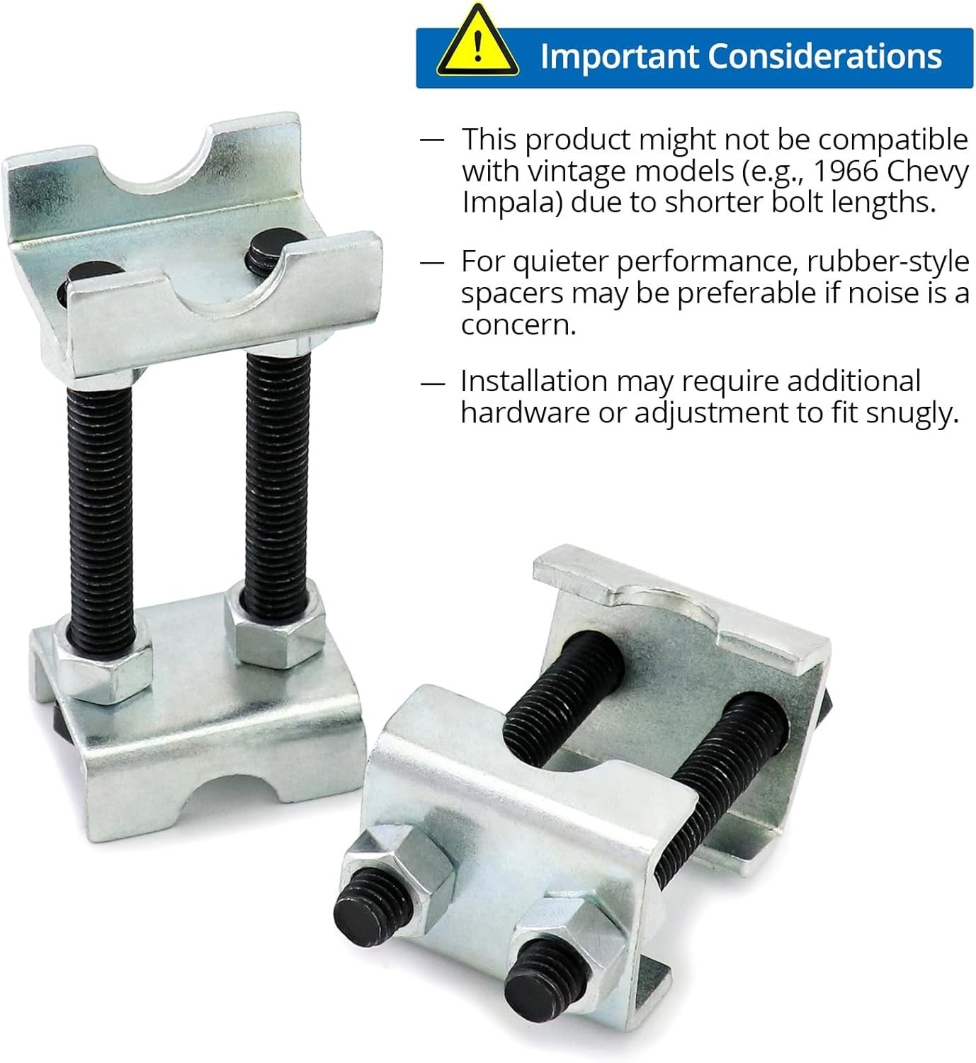 Durable 2-Way Adjustable Steel Spring Spacer – 4 Pack for Optimized Performance
