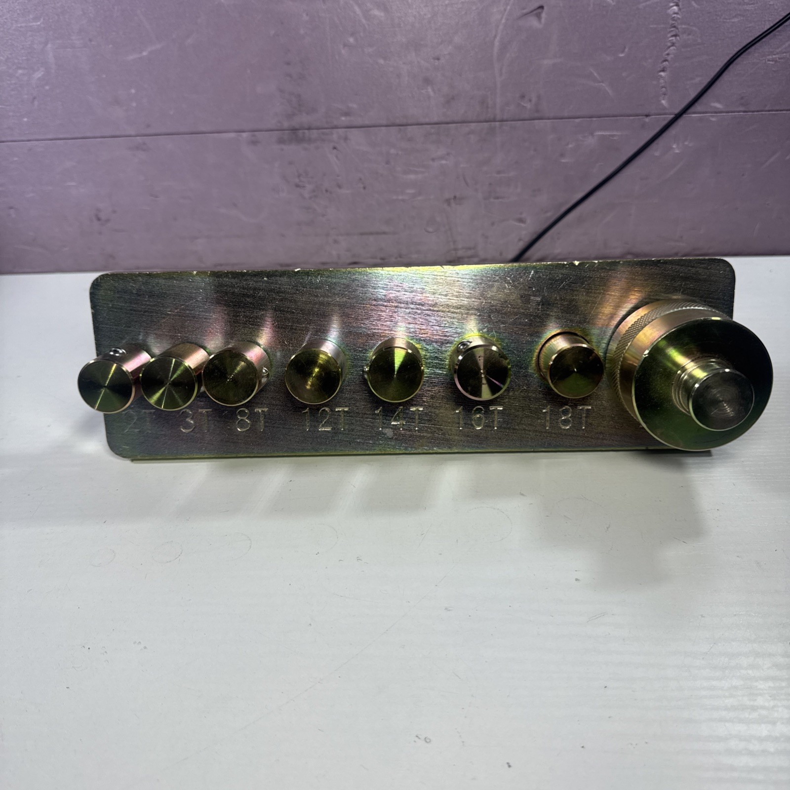 OEM Automotive Tools Shop Press Pin Set 2T-20t No Mounting Bracket