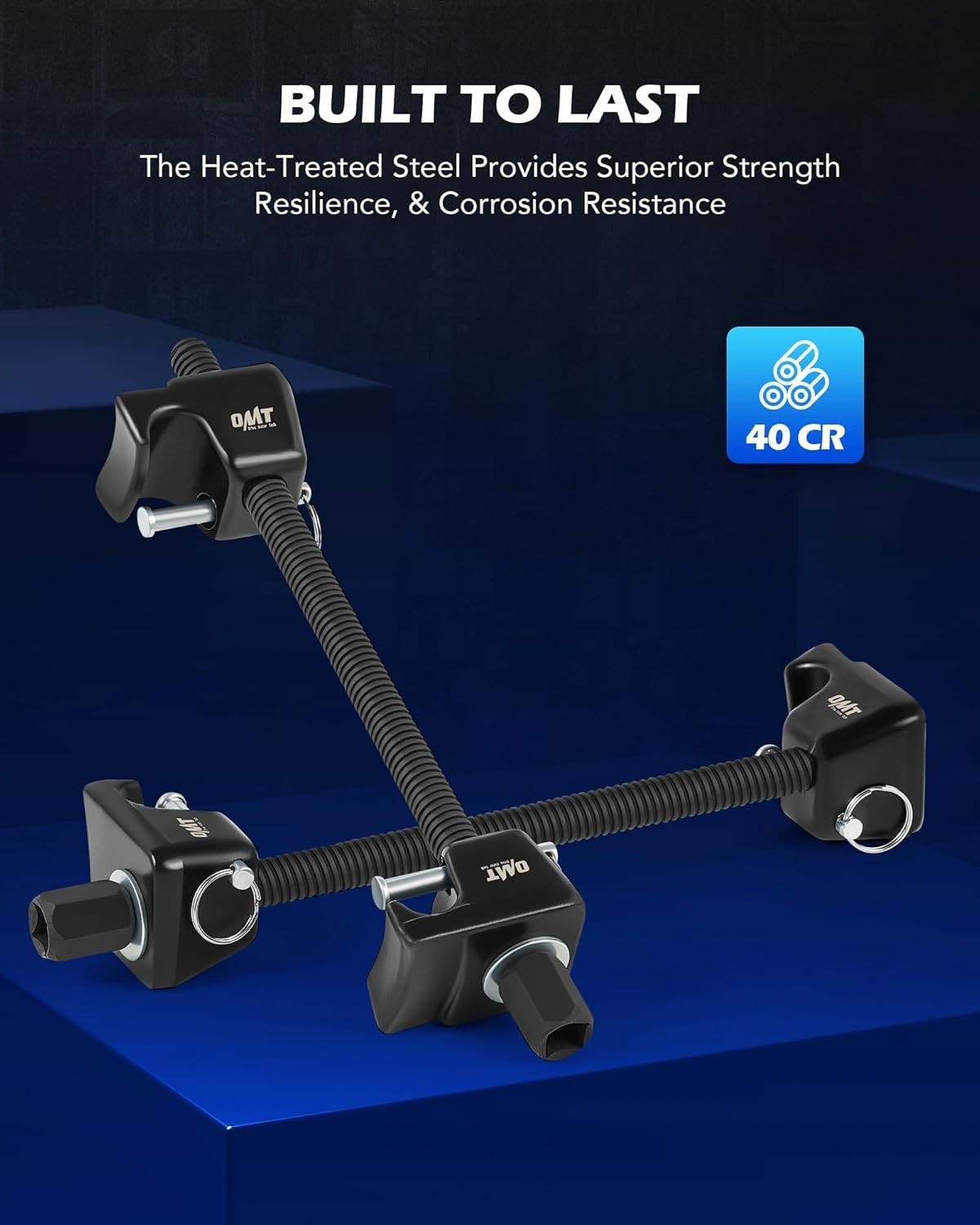 Versatile Macpherson Strut Spring Compressor Tool Set – 10.5″ Wide Compatibility