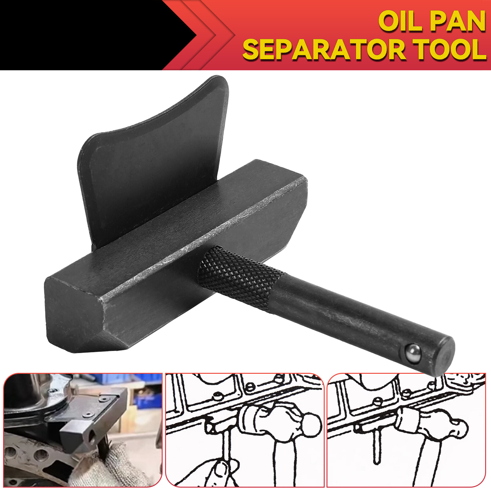 Car Oil Pan Separator Tool Premium Auto Replacement Oil Pan Separator Set Spare’