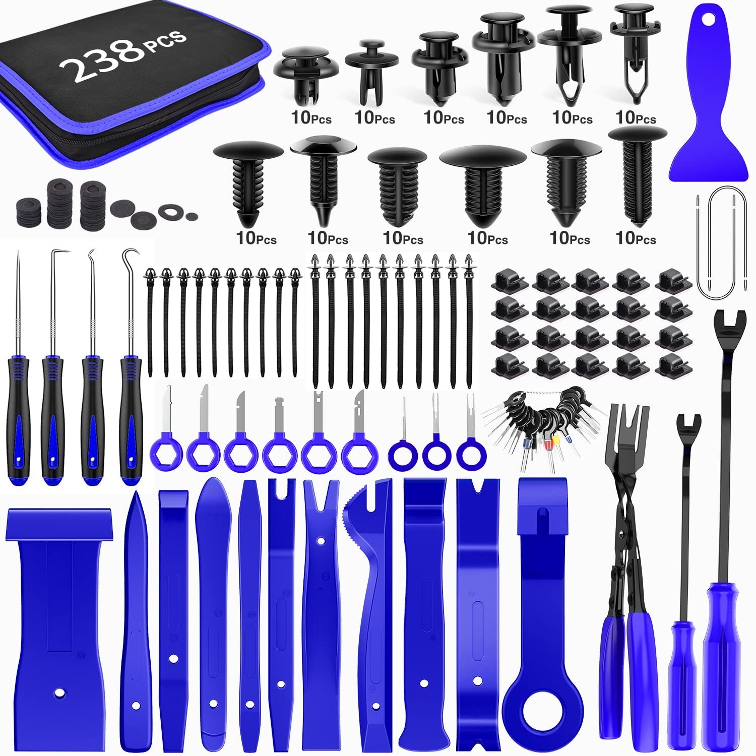 Multi-Functional Trim Removal Tool Kit – 238Pcs Set