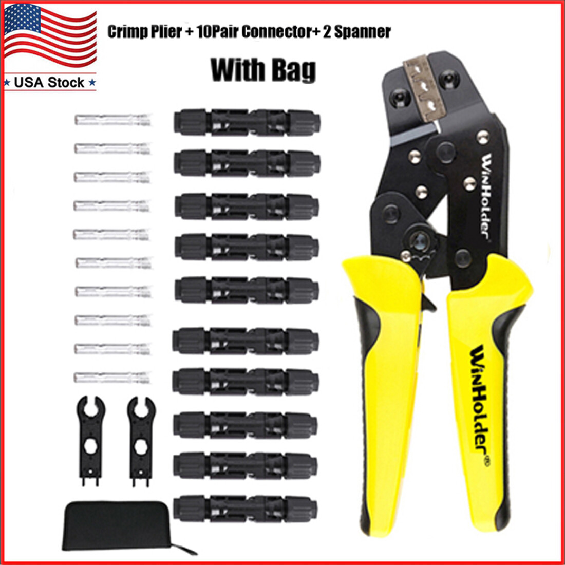 Ratcheting Cable Crimping Tool 2.5-6mm² Wire Electrical Terminals Crimper Plier
