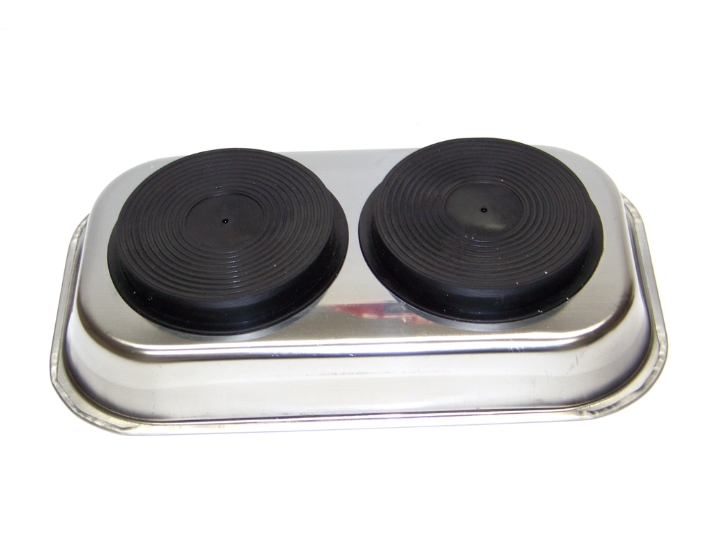 2pcs 9-1/2″ x 5-1/2″ Stainless Steel Magnetic Tray Chrome Finish Parts & tools