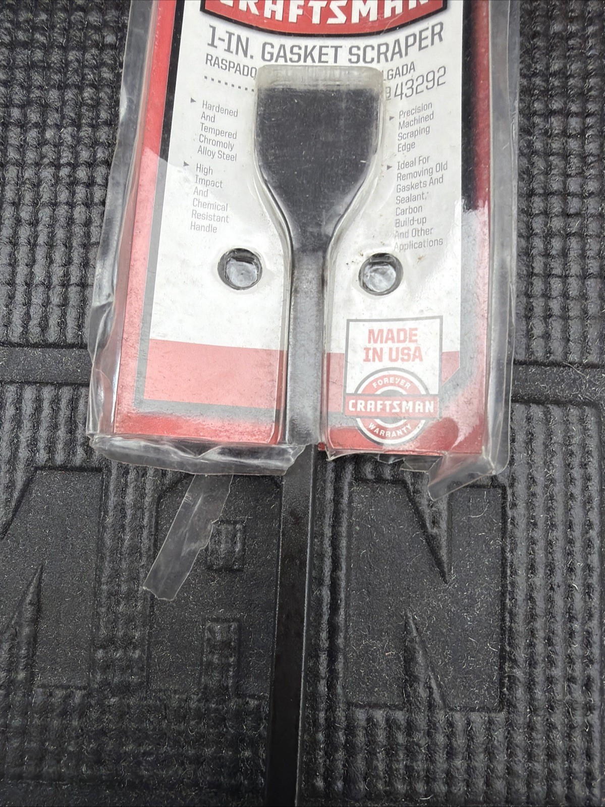 Sears Craftsman USA Nos 1” Gasket Scraper 10.5” Long Red Handle 43292