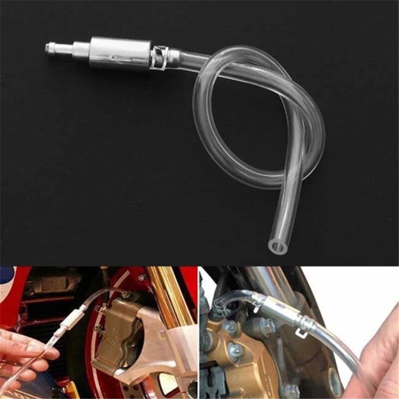 Clutch Brake Bleeder Hose One Way Valve Tube Bleeding Tool Kit Motorcycle Car