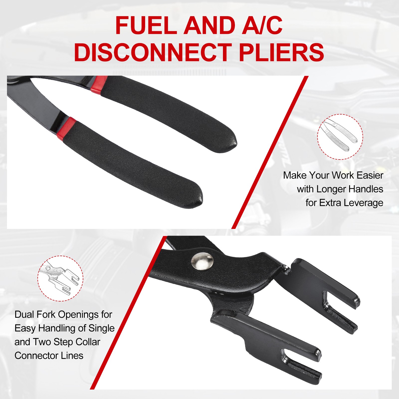 28Pcs Car Auto Air Conditioning Hose Fuel Pipe Line Disconnect A/C Tool Remover