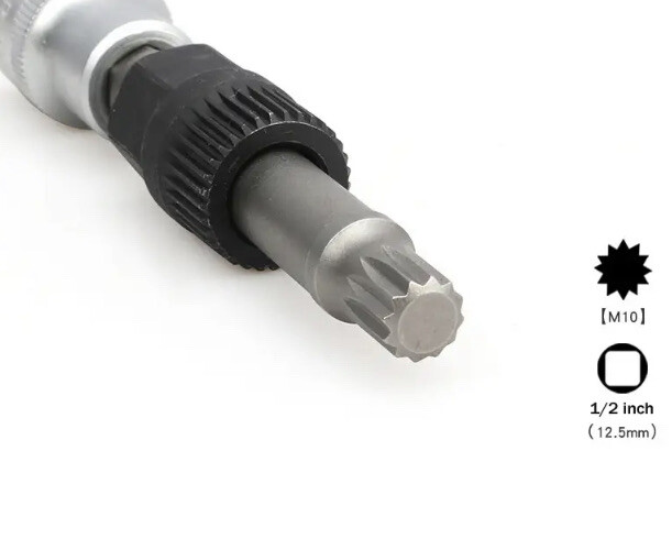 🇬🇧 Alternator Tool 33 Teeth Tooth M10 12 Point Spline 1/2 Drive Removal ..