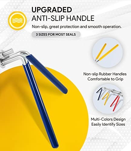 Hydraulic Seal Installation Tool Set – 3 Pack U-Cup & Piston Repair Kit, Upgrade