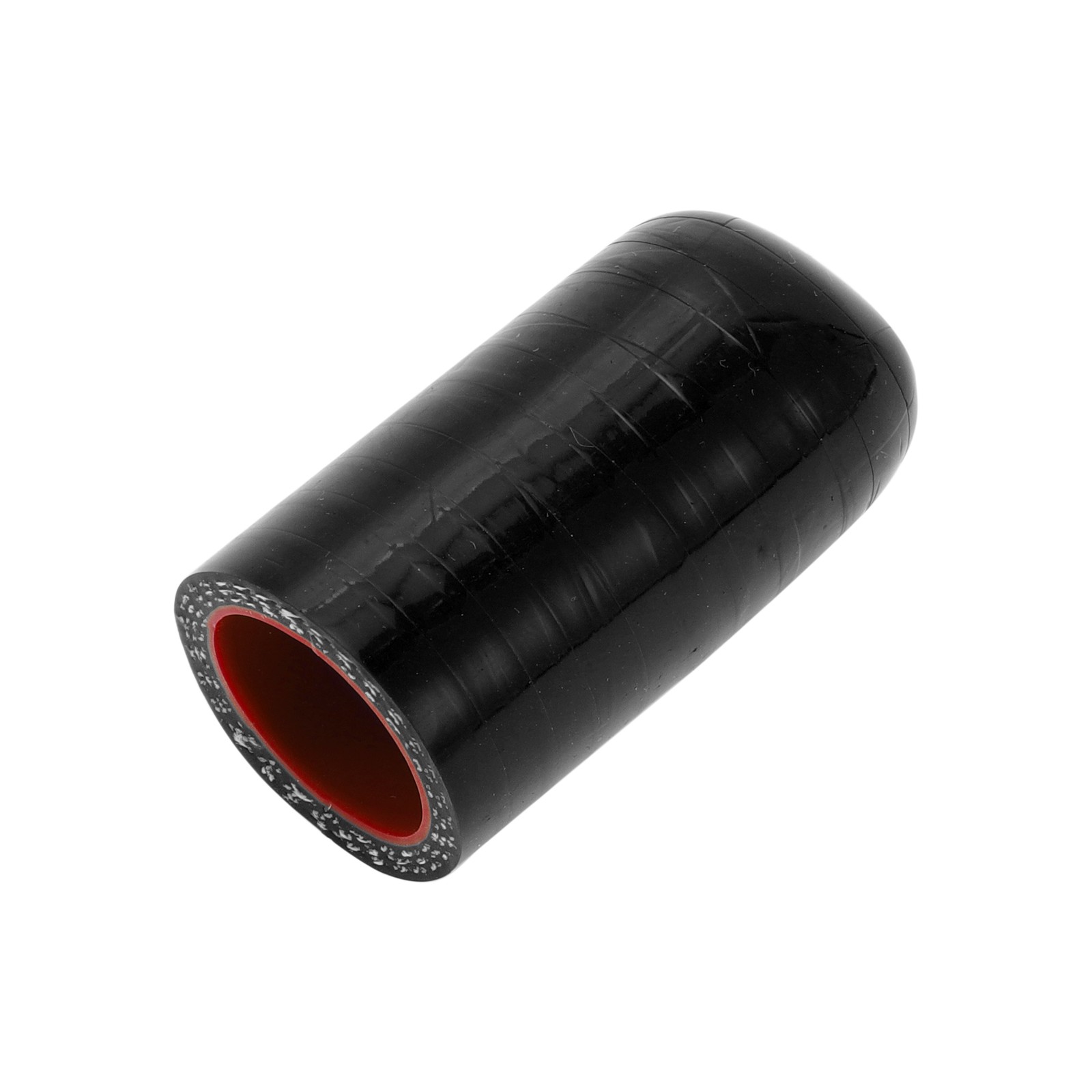 1pc 50mm 22mm/0.87″ ID Black Red Silicone Car Tube Cap Universal