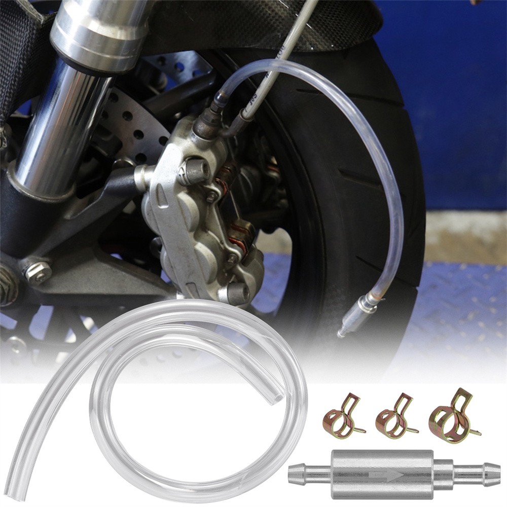 1-100PCS Brake Bleeder Hose, One Way Check Valve Tube Bleeding Tool Kit