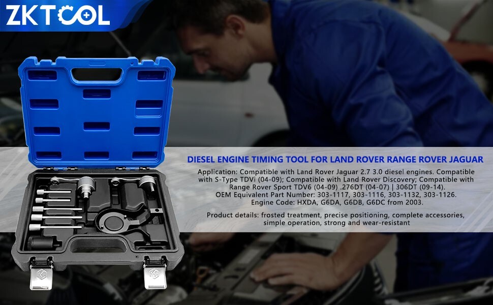 Diesel Engine Timing Tool For Land Rover Range Rover Jaguar 2.7 3.0 5.0 V6 306DT