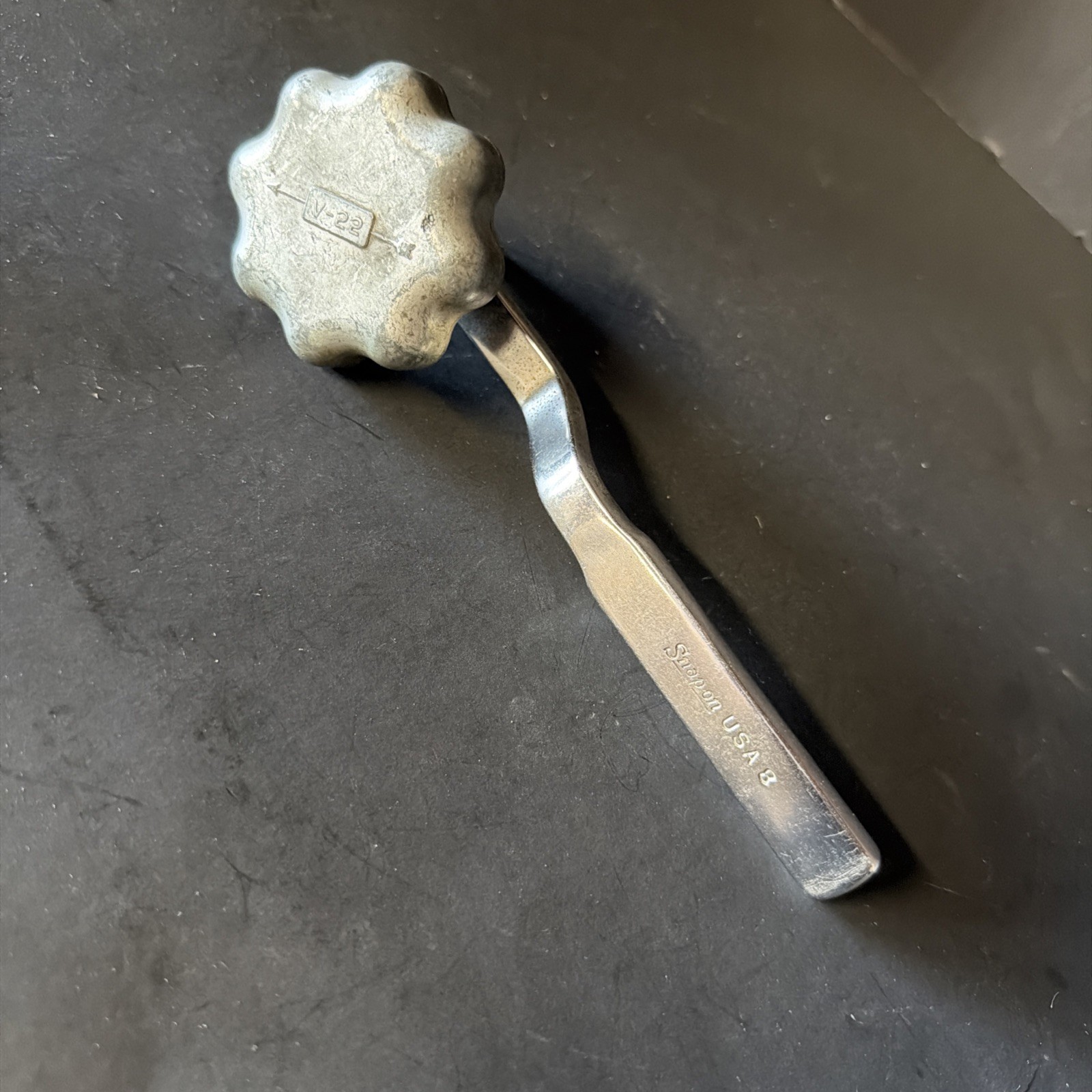 Vintage Snap-On V-22 Specialty Overhead Valve Adjustment Wrench Tool 1/2″ USA