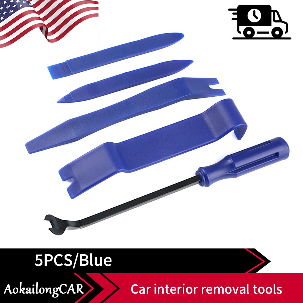 Car Trim Removal Tool Set Hand Tools Pry Bar Panel Door Interior Clip Kit 5PCS