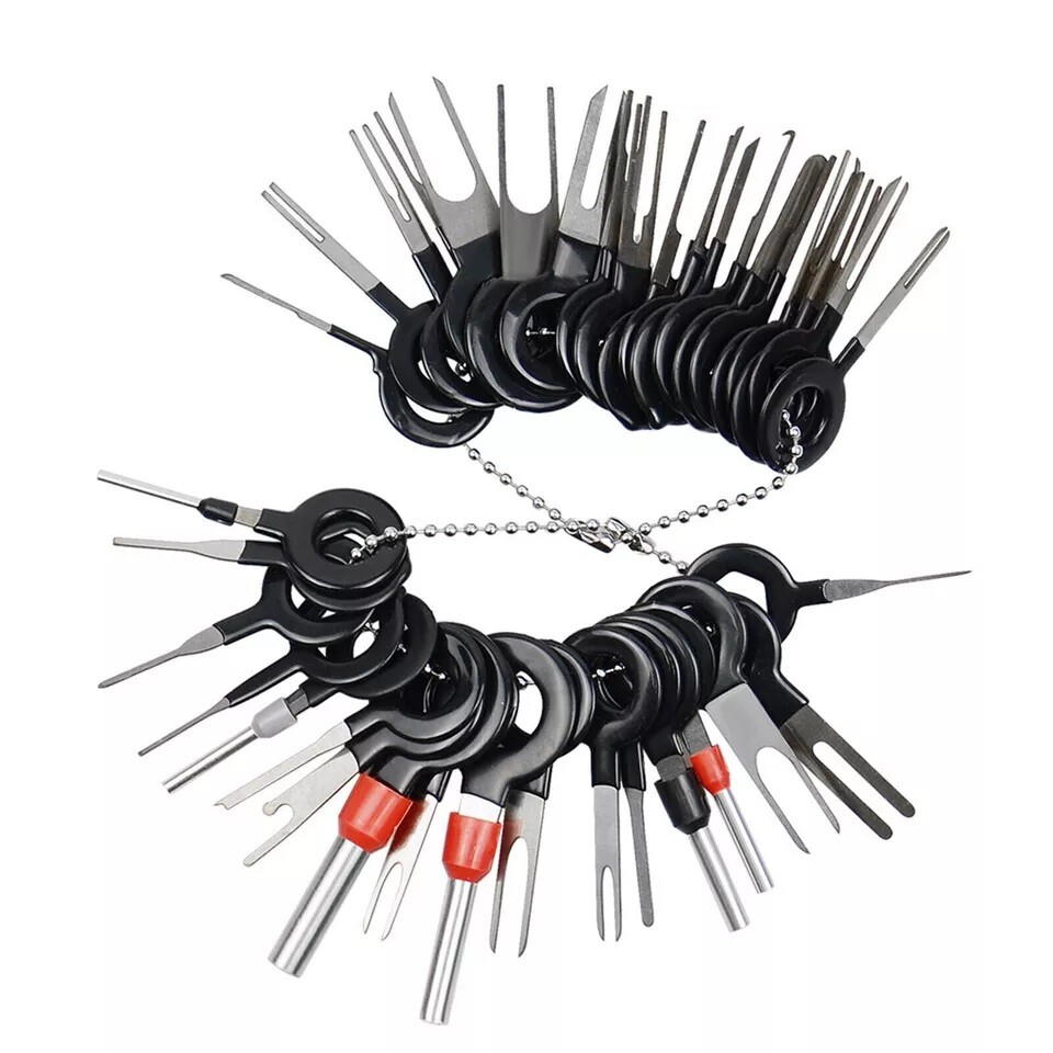 100Pc Pin Ejector Wire Extractor Terminal Auto Removal Puller Connector Kit Tool