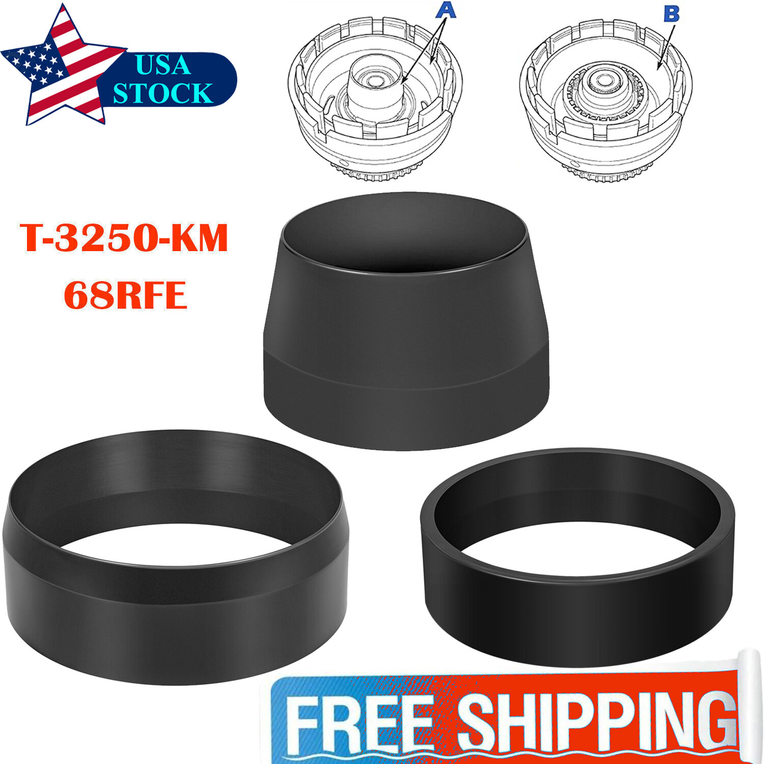68RFE Transmission Underdrive Piston & Retainer Install Tool For Dodge T-3250-KM