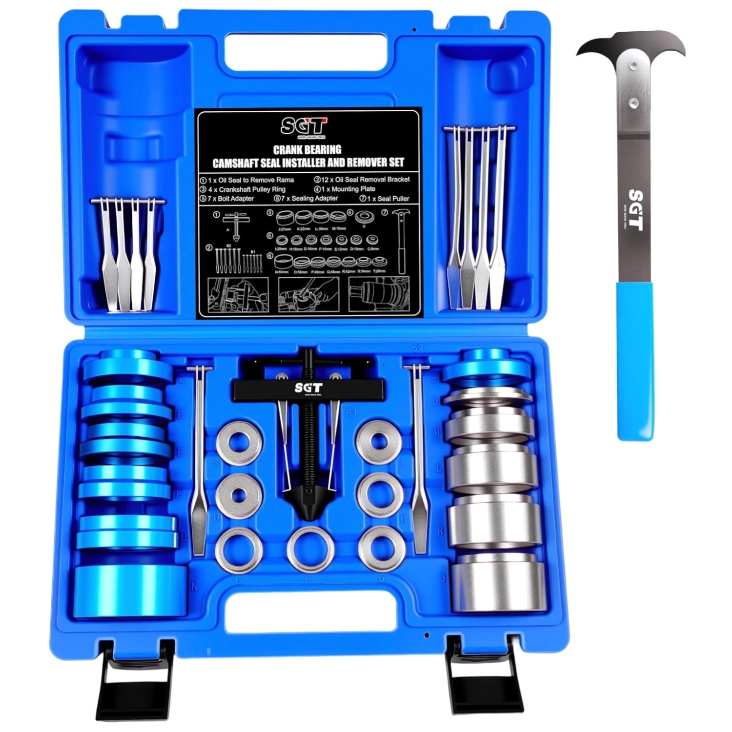 Camshaft Seal Puller with Interchangeable Mandrels