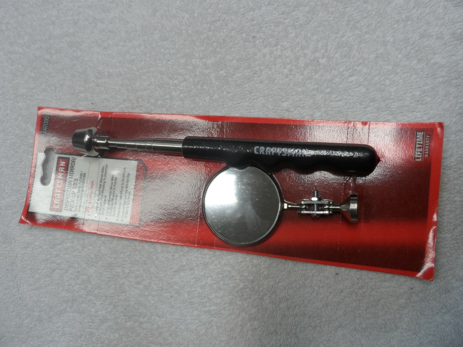Craftsman Magnetic Pick Up Tool and Inspection Mirror, made USA – Part # 47095