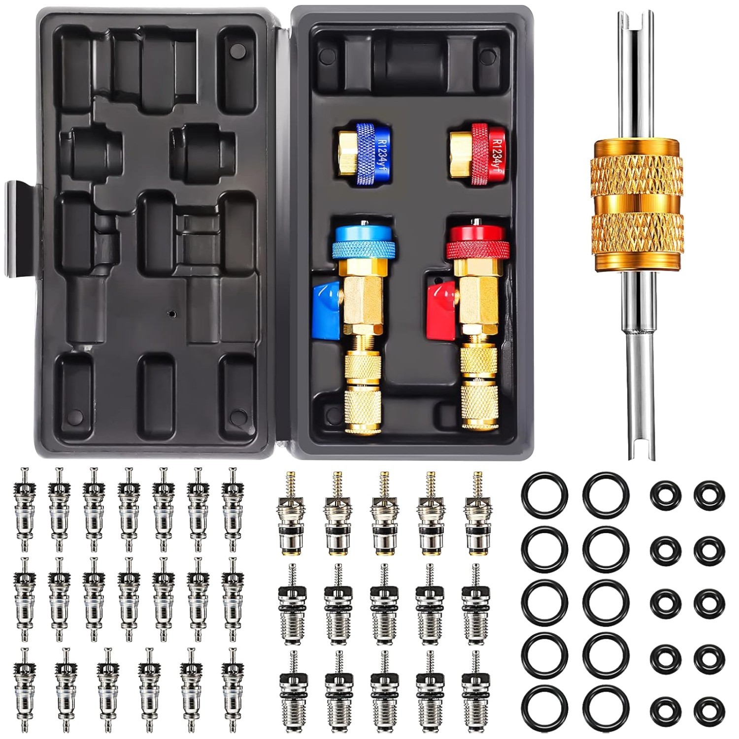 3 Pc Valve Core Remover with O-Ring Seals