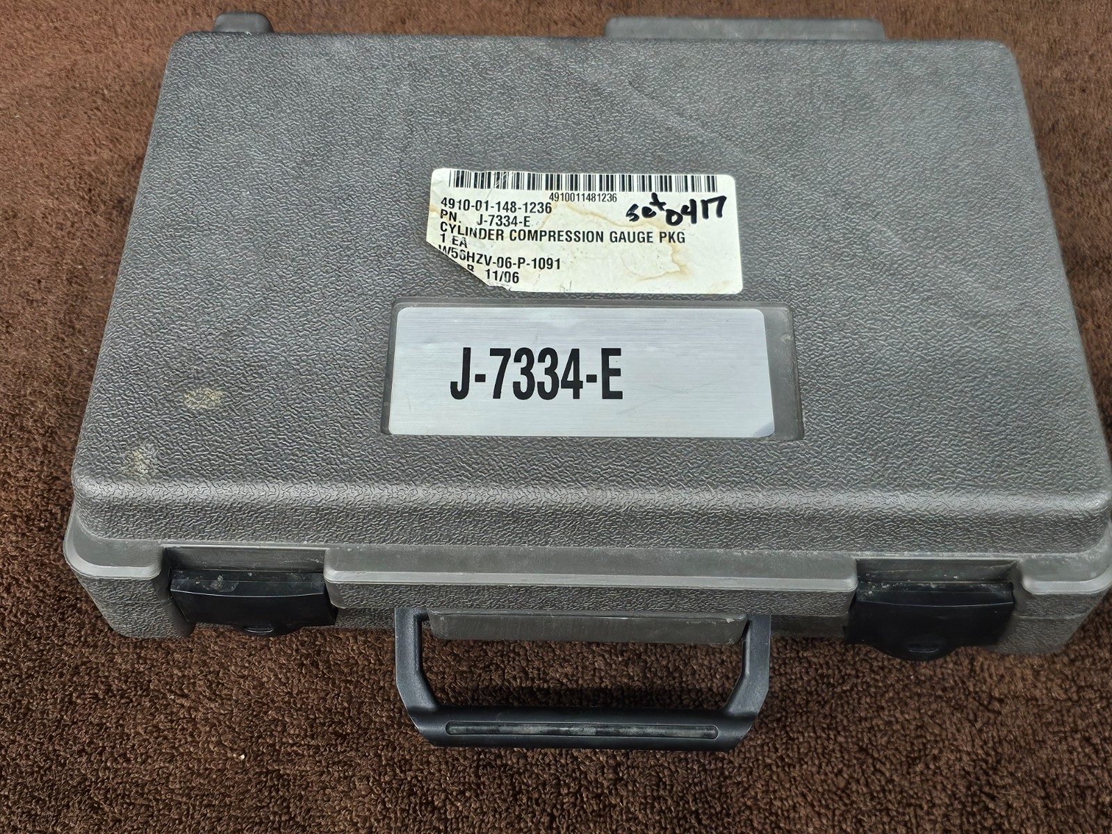 SPX J7334-E Cylinder Compression gauge Tester Detroit 53 71 92 4910-01-148-1236