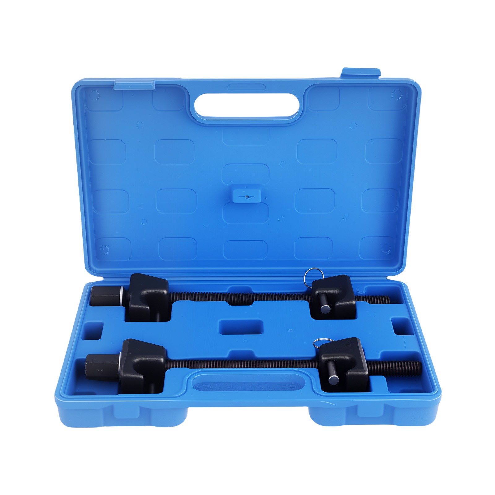 2PC Coil Spring Compressor Tool Set For MacPherson Struts Shocks W/Detent Pins