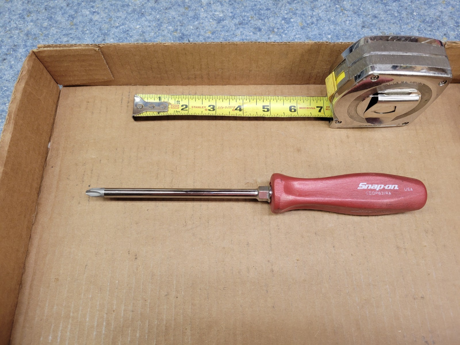 Snap-On USA Metallic Red 6″ Phillips Blade Screwdriver No SDDP631RA Nice!