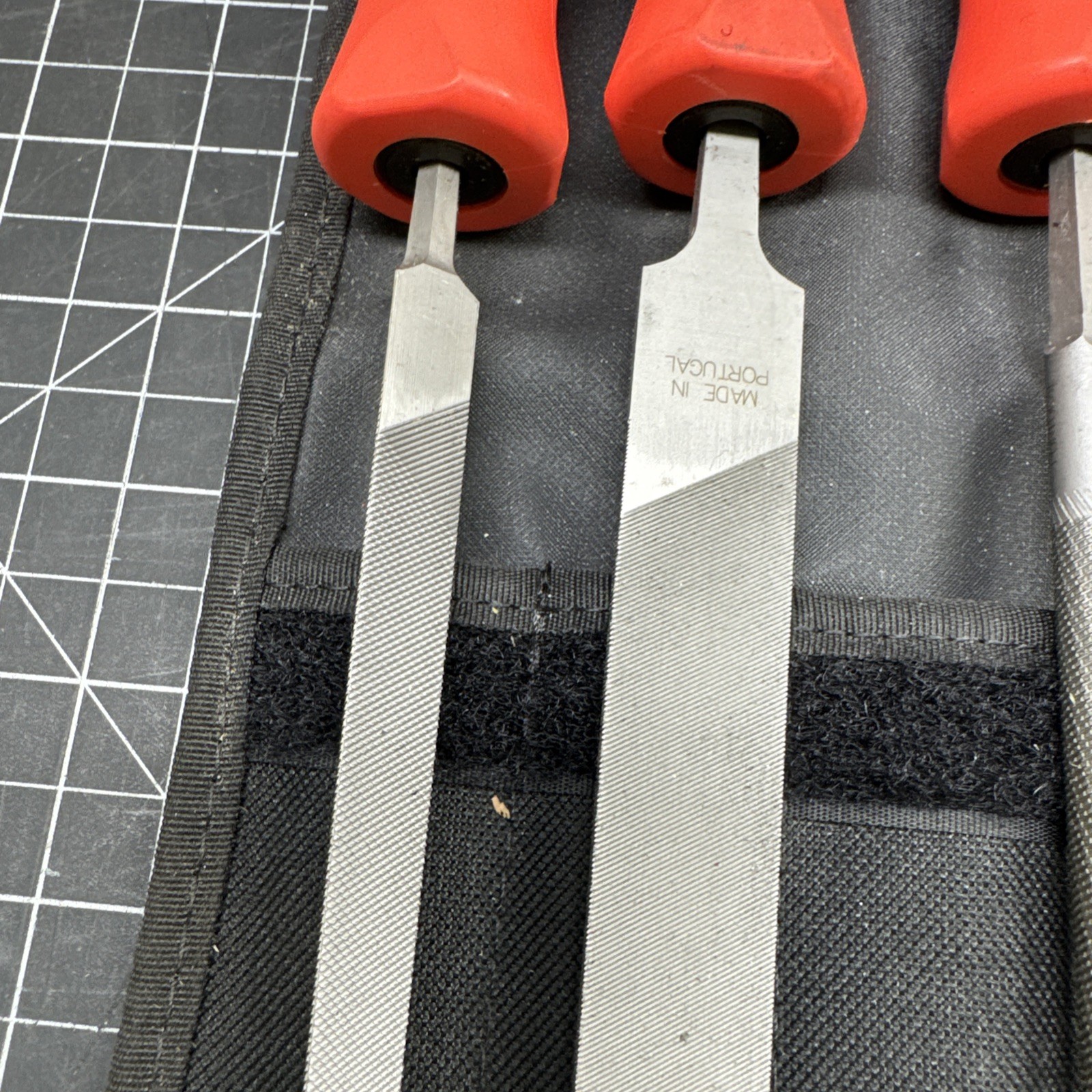 Snap-On Tools SGHBF500A Red Soft Grip 4-Piece File Set H1