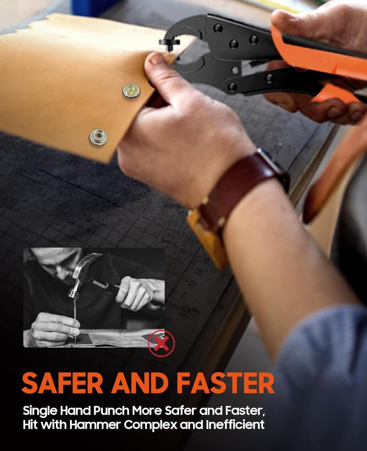 Professional Snap Repair Kit with Heavy Duty Tool & 100 Durable Snaps Included